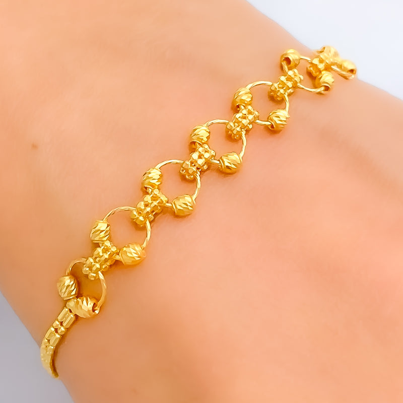 Radiant Alluring 22K Gold Bracelet 