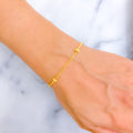 Stylish Brilliant 22K Gold Bracelet 