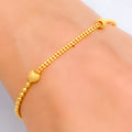 Stylish Brilliant 22K Gold Bracelet 