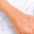 Stylish Brilliant 22K Gold Bracelet 