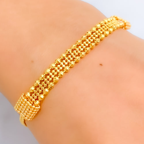Lovely Jazzy 22K Gold Bracelet 