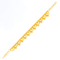 Unique Dangling Tassel 22k Gold Bracelet 