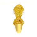 Dressy Sophisticated Floral 22k Overall Gold Finger Ring 