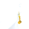 Chic Dual Coin 22K Gold Hook Earrings 