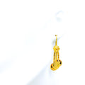 Laxmi Coin 22K Gold Hanging Hook Earrings 