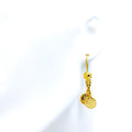 Classic Laxmi 22K Gold Hanging Hook Earrings 