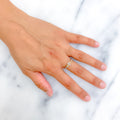 Delicate 18K Gold + Diamond Setting