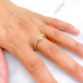 Delicate 18K Gold + Diamond Setting
