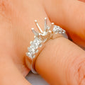 Dazzling 18K Gold + Diamond Setting