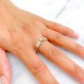 Dazzling 18K Gold + Diamond Setting