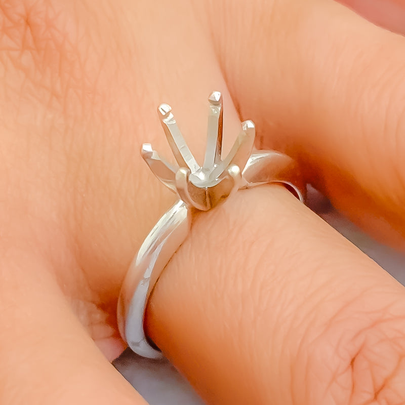 Classic 18K Gold + Stone/ Diamond Setting