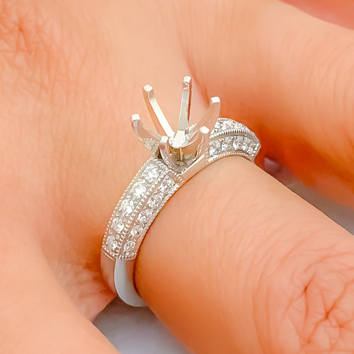 Decorative 18K Gold + Diamond Setting