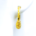 Modest Shimmering 22K Gold Bali Earrings