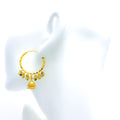 Decorative 22K Gold Hanging Chandelier Earrings