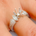 Lavish Twinkling Platinum + Diamond Setting