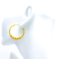 Impressive Ritzy 22K Gold Hoop Earrings