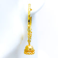 Dazzling Decadent 22K Gold Hanging Chandelier Earrings