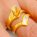 Bespoke Golden 18K Gold + Diamond Setting