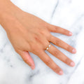 Subtle Stylish 18K Gold + Diamond Setting