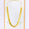 Opulent Floral Long 22k Gold Coin Necklace