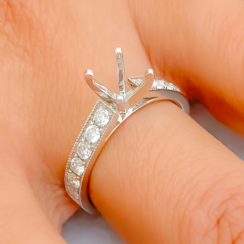 Ethereal 18K Gold + Diamond Setting