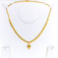 Delightful Dressy 22k Gold Heart Necklace 