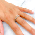 Distinctive 18K Gold + Diamond Setting