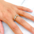 Bright Stylish Platinum + Diamond Setting