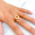 Rare Signature 18K Gold + Diamond Setting