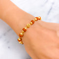 Classic Radiant 22k Gold Rudraksh Bracelet