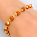Iconic Lustrous 22k Gold Rudraksh Bracelet 