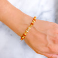 Captivating Bold 22k Gold Rudraksh Bracelet 