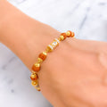 Captivating Bold 22k Gold Rudraksh Bracelet 