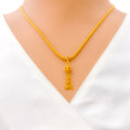Intricate Three Chain 22k Gold Pendant 
