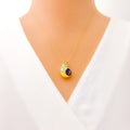 colorful-impressive-21k-gold-cz-necklace