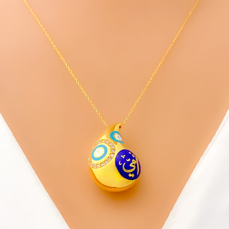 colorful-impressive-21k-gold-cz-necklace