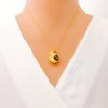 charming-captivating-21k-gold-cz-necklace