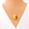 lovely-artistic-21k-gold-cz-necklace