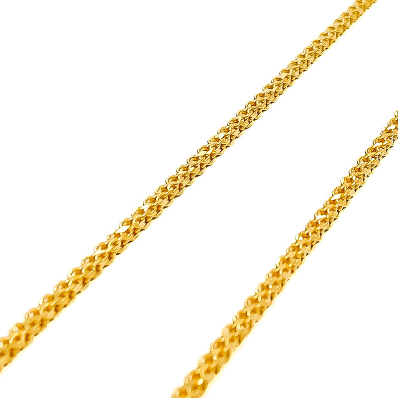 Opulent Radiant 22K Gold Anklet Pair