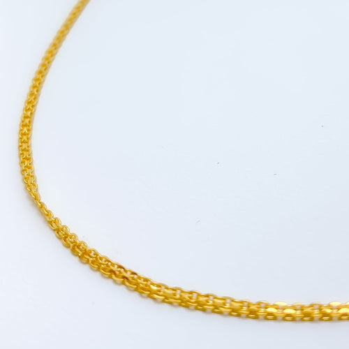 Olivia Burton Silver & Rose Gold Plated Classics Interlink Necklace  OBJ16ENN53 | Goldsmiths