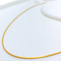Extra Thin Wheat 22K Gold Chain