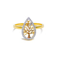 stunning-leaf-18k-gold-diamond-ring