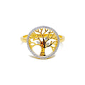 lovely-tree-18k-gold-diamond-ring