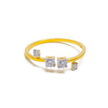 Dazzling Elevated 18K Gold + Diamond Ring 