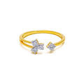 Mod Majestic 18K Gold + Diamond Ring 