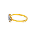Iconic Twin Flower 18K Gold + Diamond Ring 