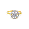 Iconic Couture Floral 18K Gold + Diamond Ring