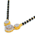 Magnificent Floral Diamond + 18k Gold Mangal Sutra 