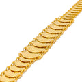 Extravagant Dressy 22k Gold Coin Bracelet 