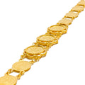 Royal Majestic 22k Gold Coin Bracelet 